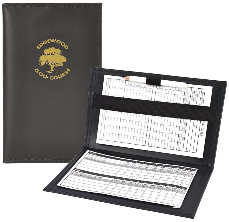 Custom Golf Pro Scorecard Holder -Top grain leather