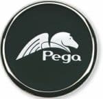 Custom Silver and Leather Round Coaster