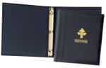 Custom Top Grain Leather 1" Ring Binder (Domestic)