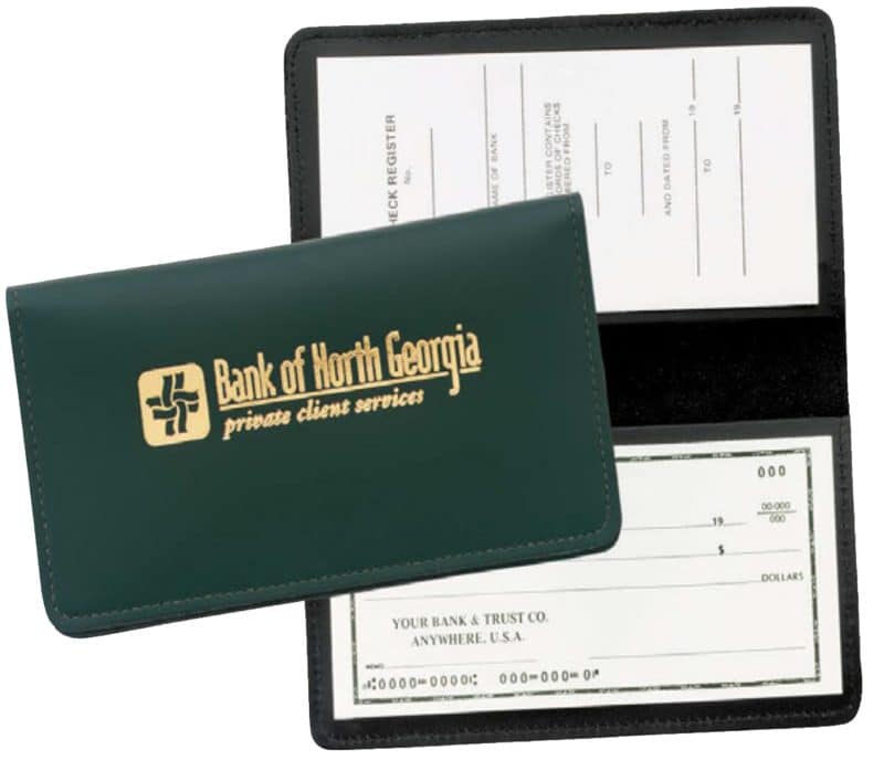 Custom Top Grain Leather Checkbook Cover (Domestic)