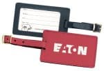 Custom Top Grain Leather Luggage Tag w/Security Flap (Domestic)