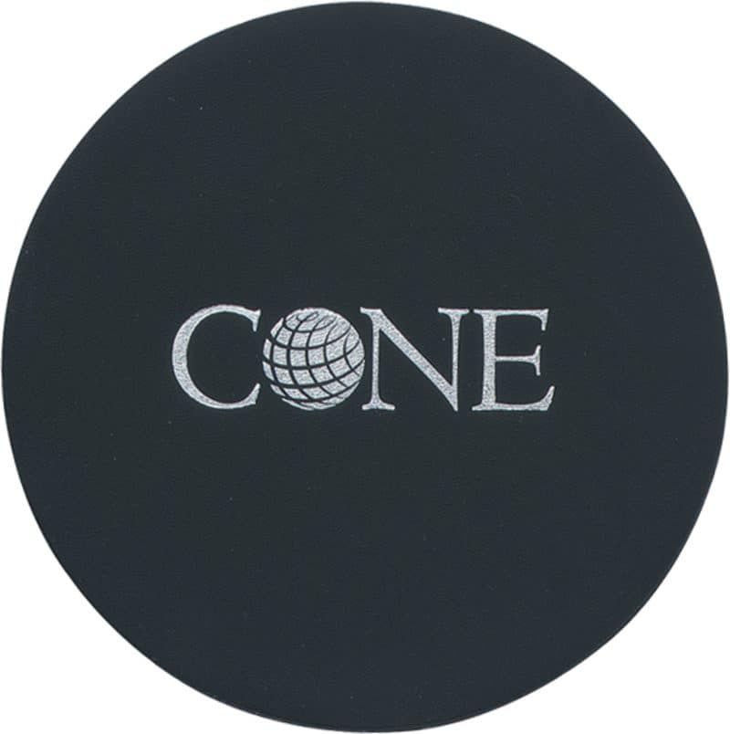 Custom Top Grain Leather Round Coaster w/ Felt Base (Domestic)
