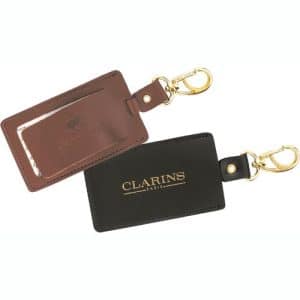 Custom Top Grain Leather Swivel Luggage Tag (Domestic)