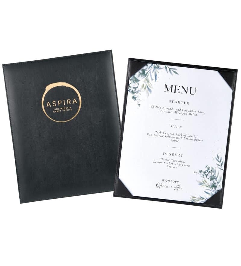 Custom Prestigious Menu & Certificate Holder