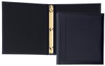 Custom Top Grain Leather 1" Ring Binder (Domestic) - 4