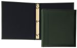 Custom Top Grain Leather 1" Ring Binder (Domestic) - 5
