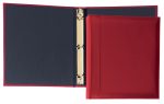 Custom Top Grain Leather 1" Ring Binder (Domestic) - 6