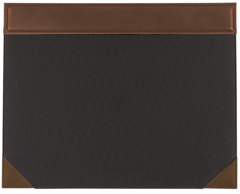 Custom Top Grain Leather Desk Blotter (Domestic) - 2