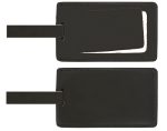Custom Top Grain Leather Luggage Tag w/Security Flap (Domestic) - 1
