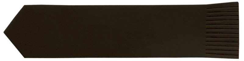 Custom Top Grain Leather Pointed Bookmark w/Fringe (Domestic) - 1