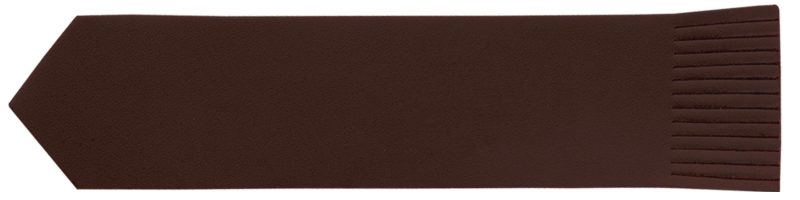 Custom Top Grain Leather Pointed Bookmark w/Fringe (Domestic) - 3
