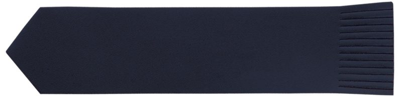 Custom Top Grain Leather Pointed Bookmark w/Fringe (Domestic) - 4