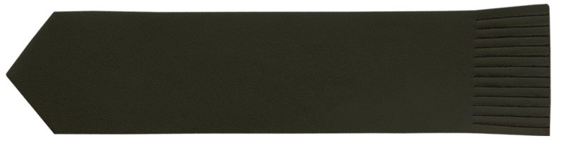 Custom Top Grain Leather Pointed Bookmark w/Fringe (Domestic) - 5