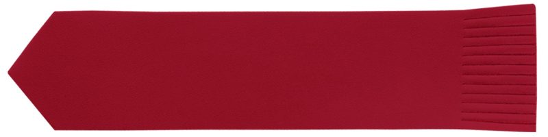 Custom Top Grain Leather Pointed Bookmark w/Fringe (Domestic) - 6