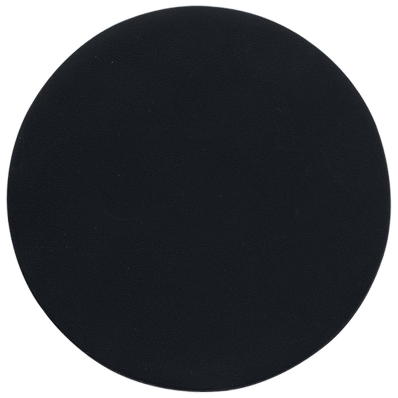 Custom Top Grain Leather Round Coaster w/ Felt Base (Domestic) - 1