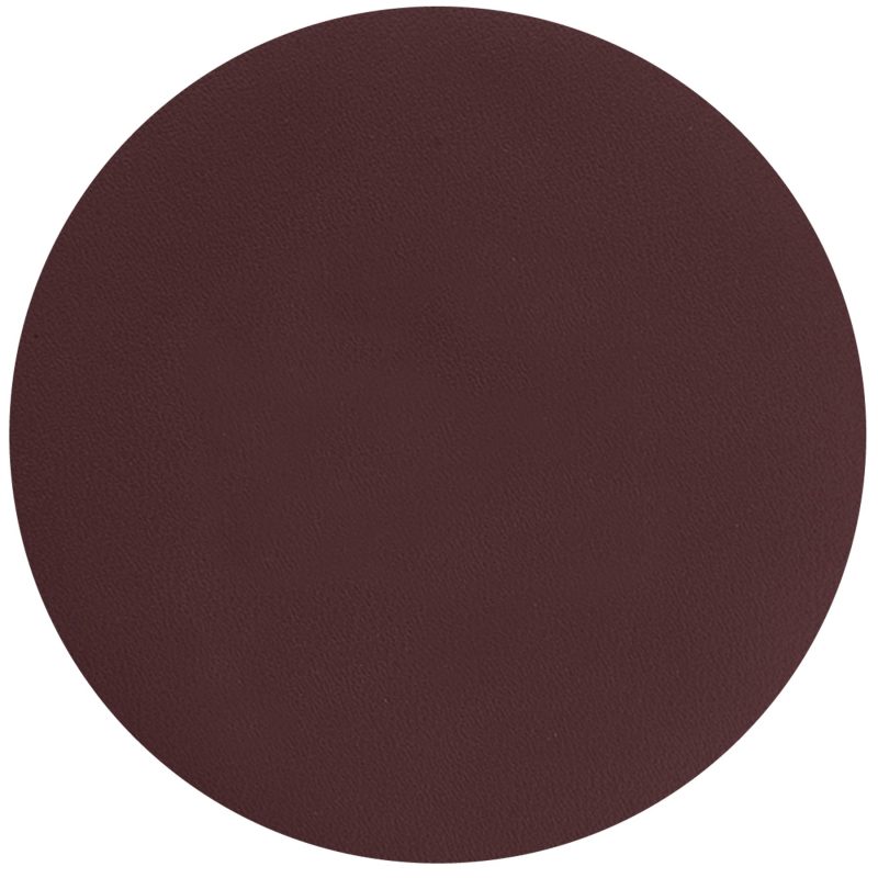 Custom Top Grain Leather Round Coaster w/ Felt Base (Domestic) - 3