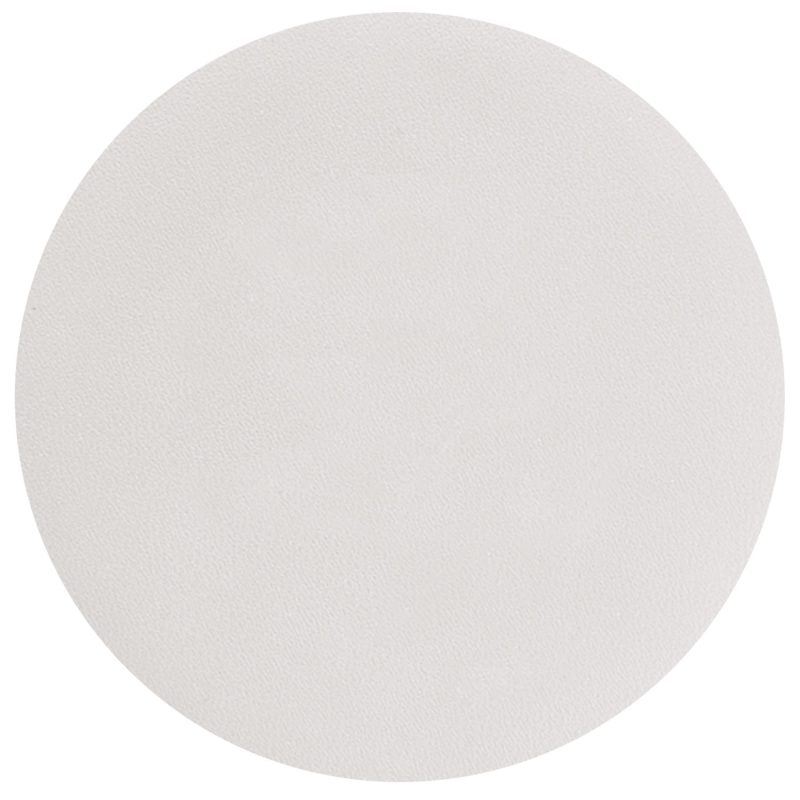 Custom Top Grain Leather Round Coaster w/ Felt Base (Domestic) - 7