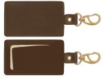 Custom Top Grain Leather Swivel Luggage Tag (Domestic) - 2